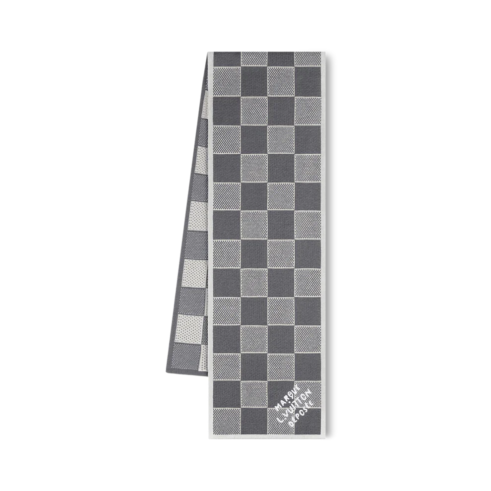 Écharpe LV Déposée Gris