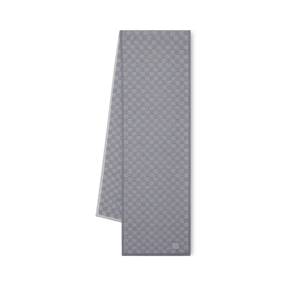 Écharpe LV en Damier Gris