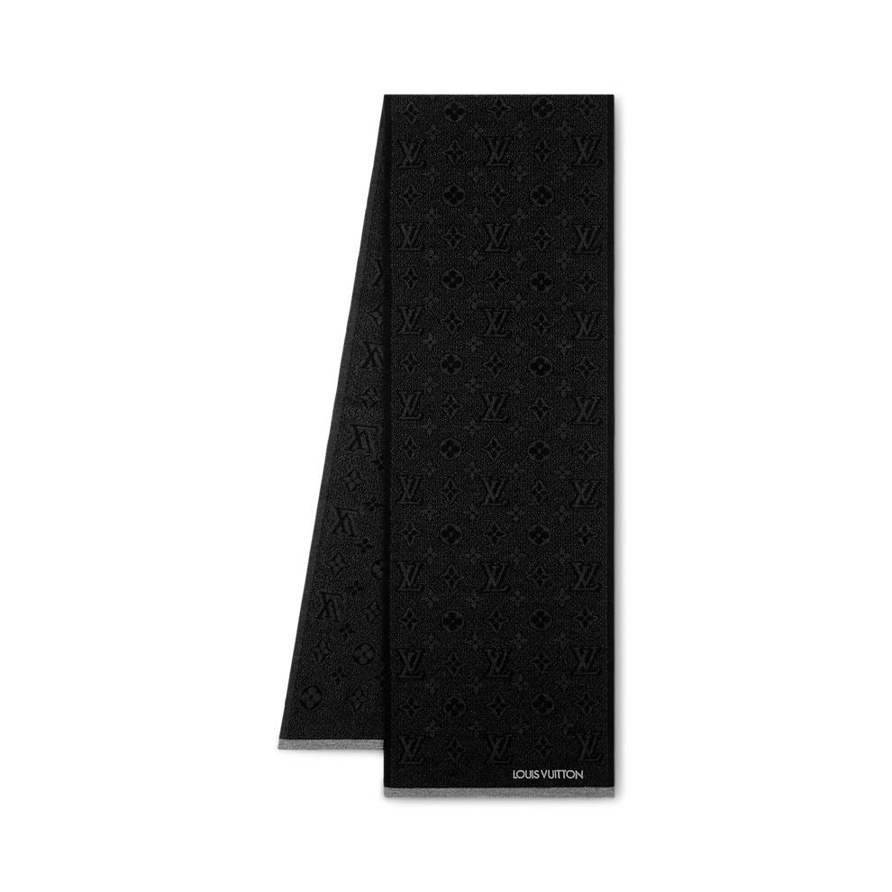 Bonnet et écharpe LV noir