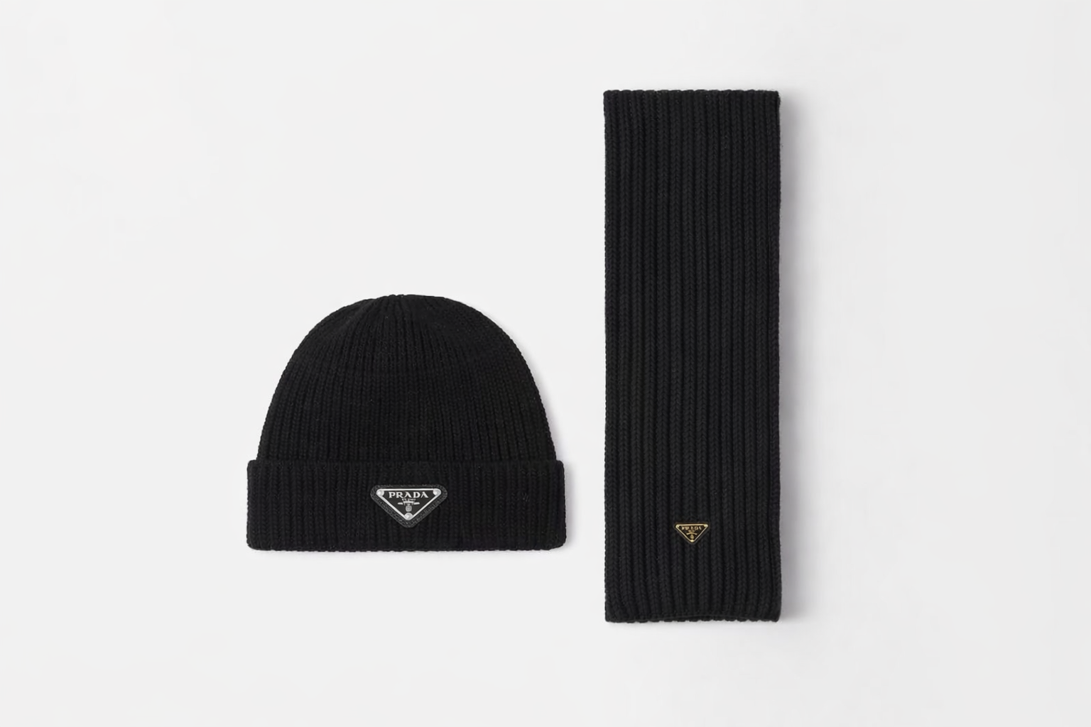 Bonnet et écharpe PRD NOIR