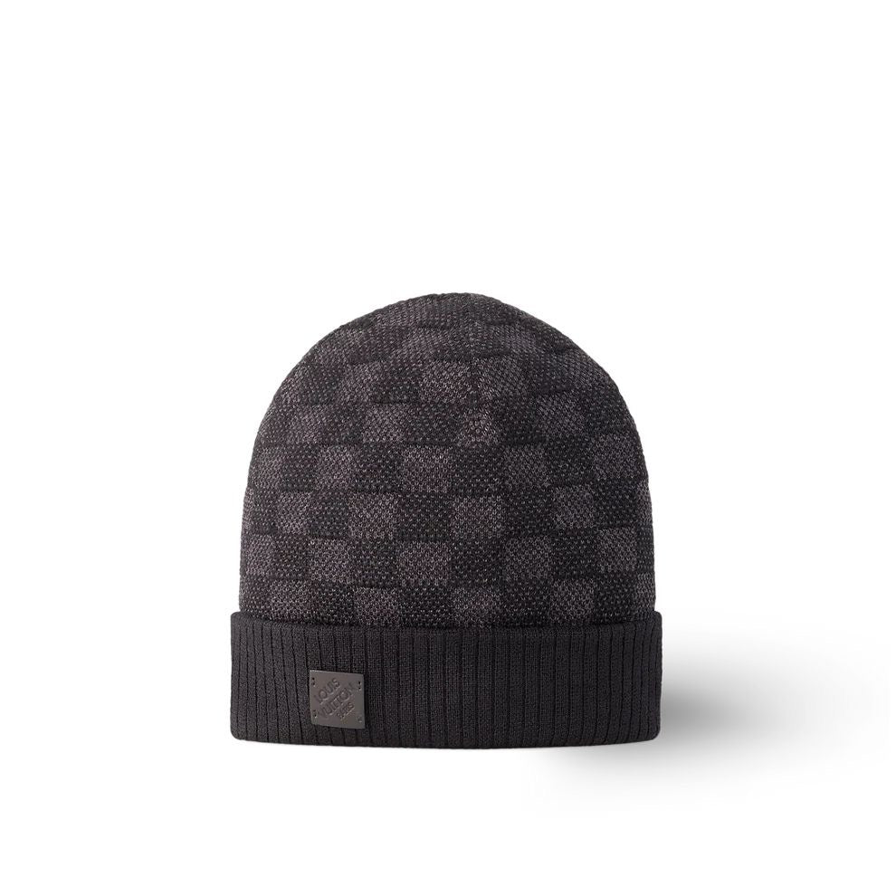 Bonnet et écharpe LV noir