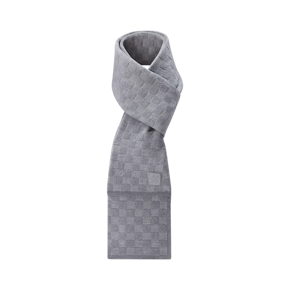 Écharpe LV en Damier Gris