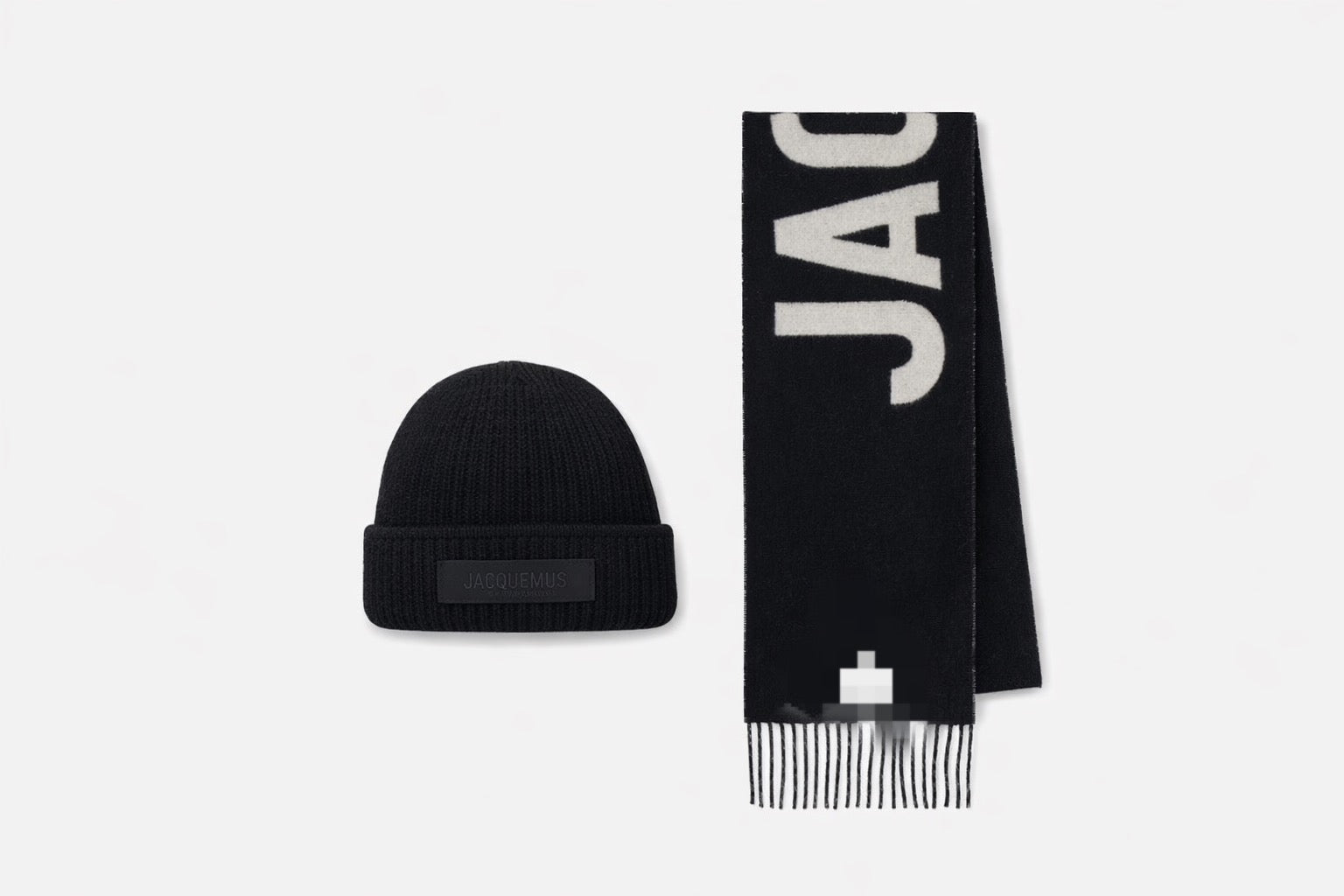 Bonnet et écharpe JCQ noir