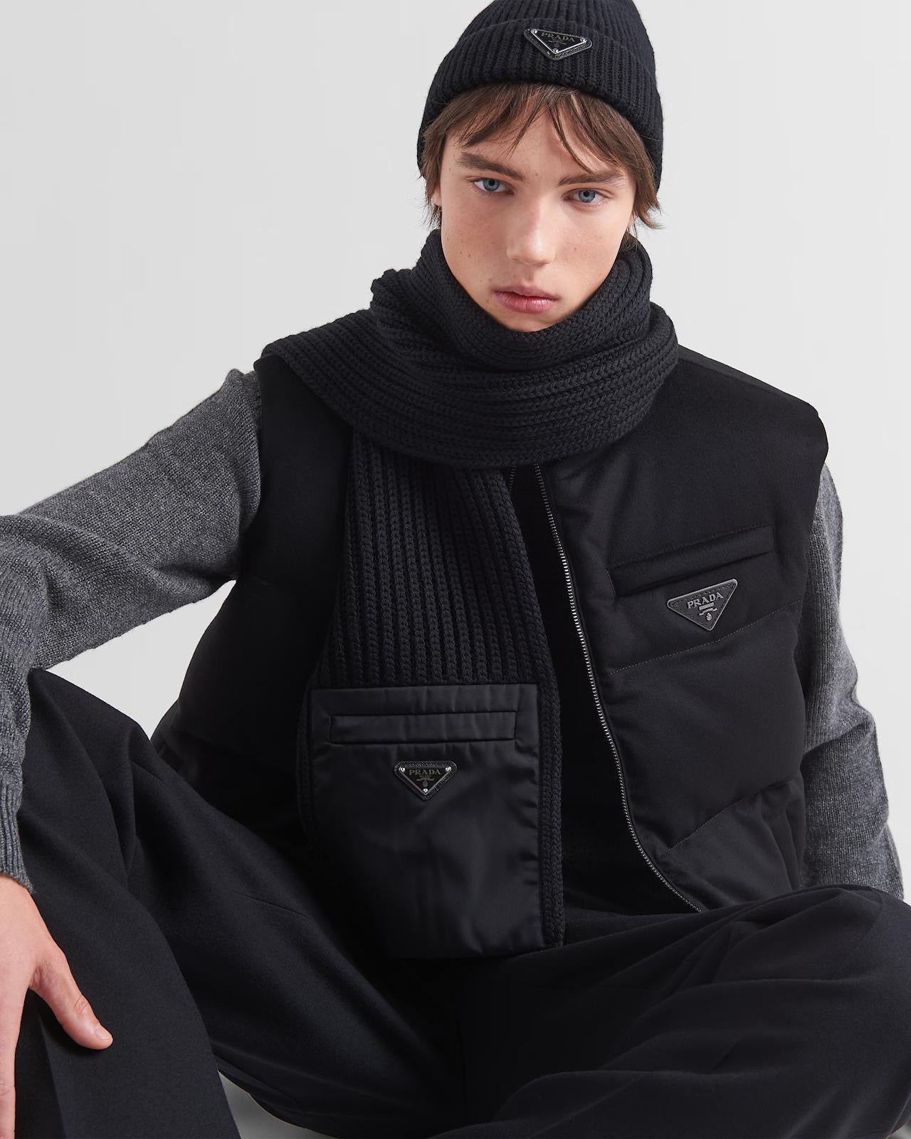 Bonnet et écharpe PRD NOIR