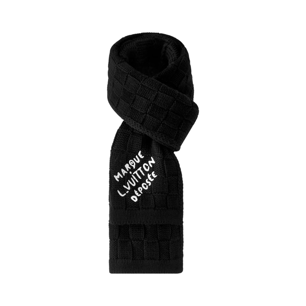 Écharpe LV Déposée Noir