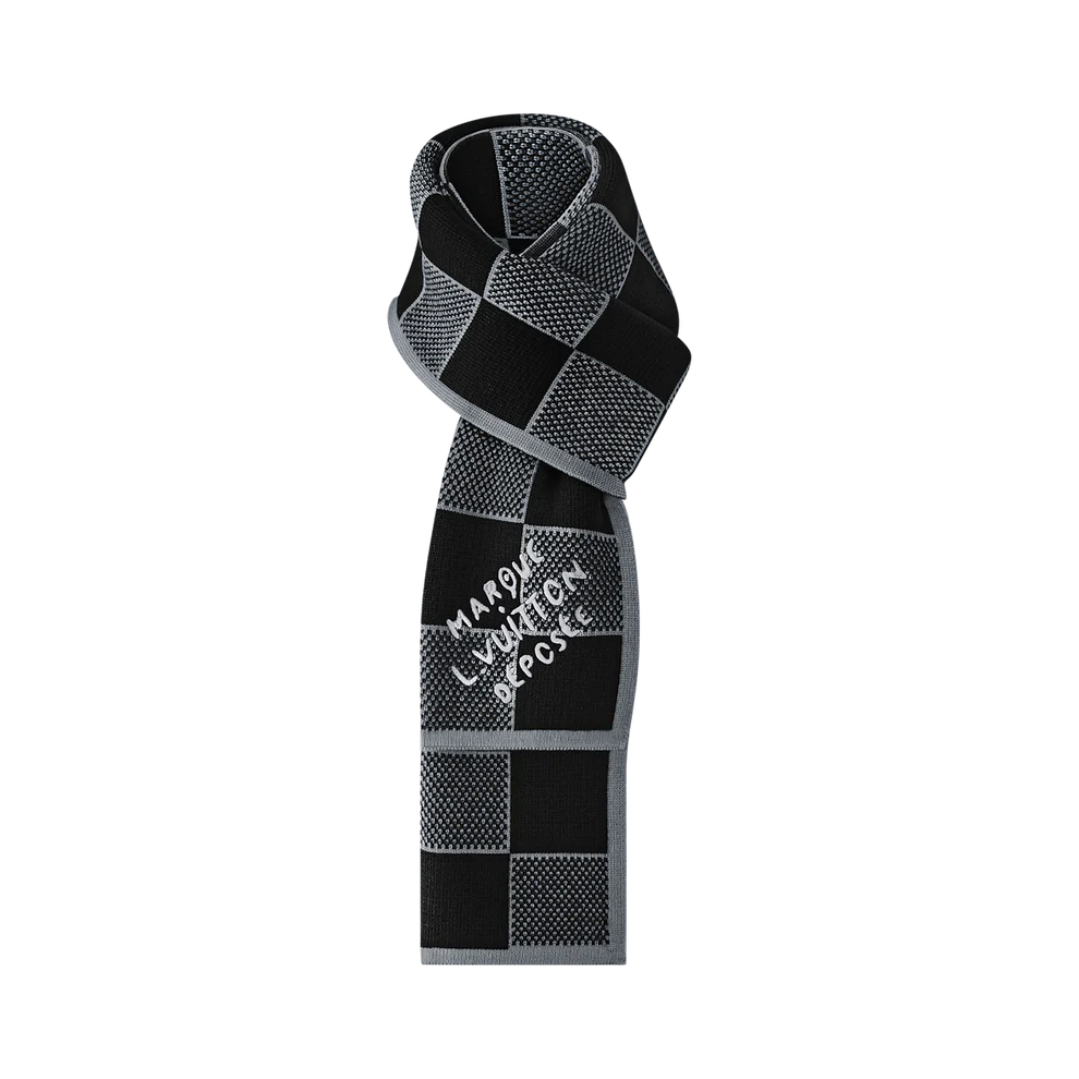 Écharpe LV Déposée Noir