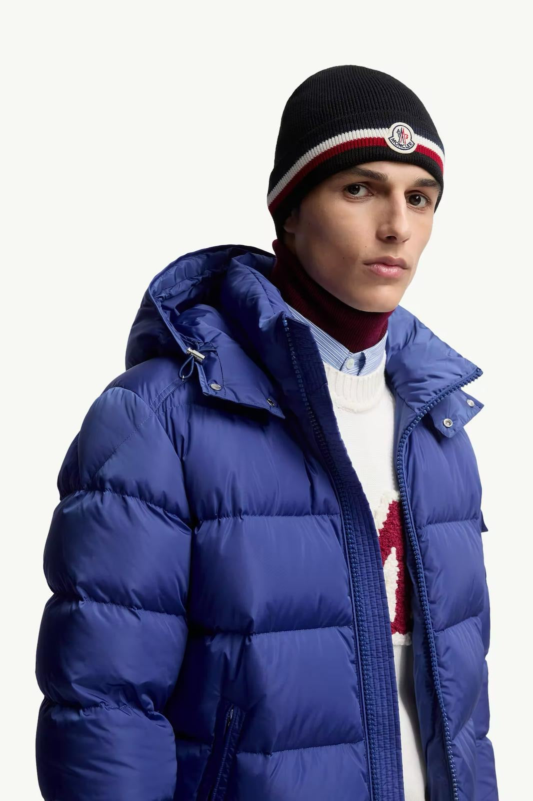 Bonnet MC tricolore noir