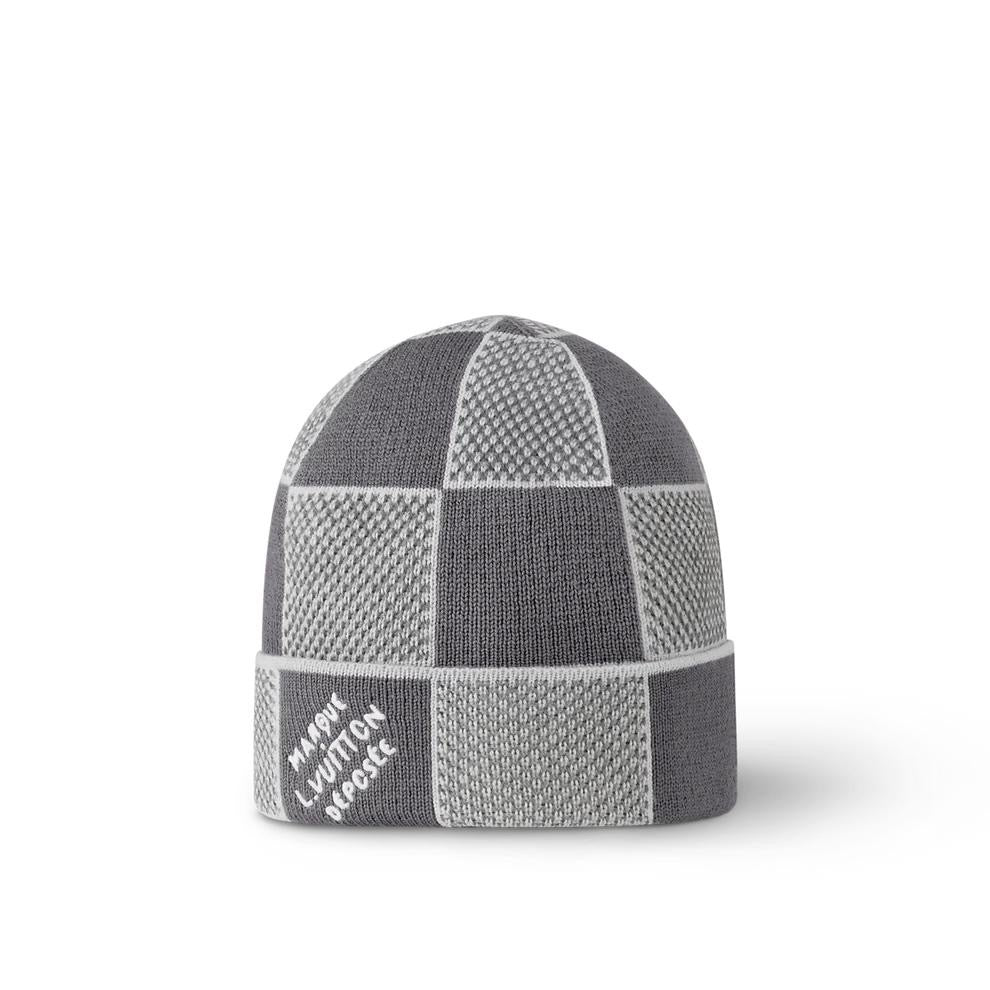 Bonnet en Damier Marque déposé Gris ￼